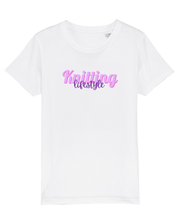 Knitting lifestyle White