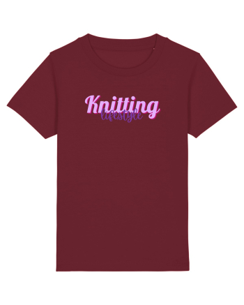 Knitting lifestyle Burgundy