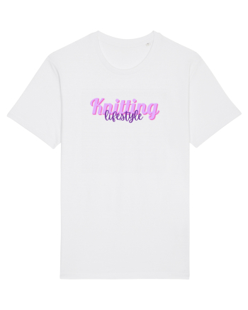 Knitting lifestyle White