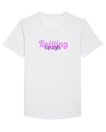 Knitting lifestyle White
