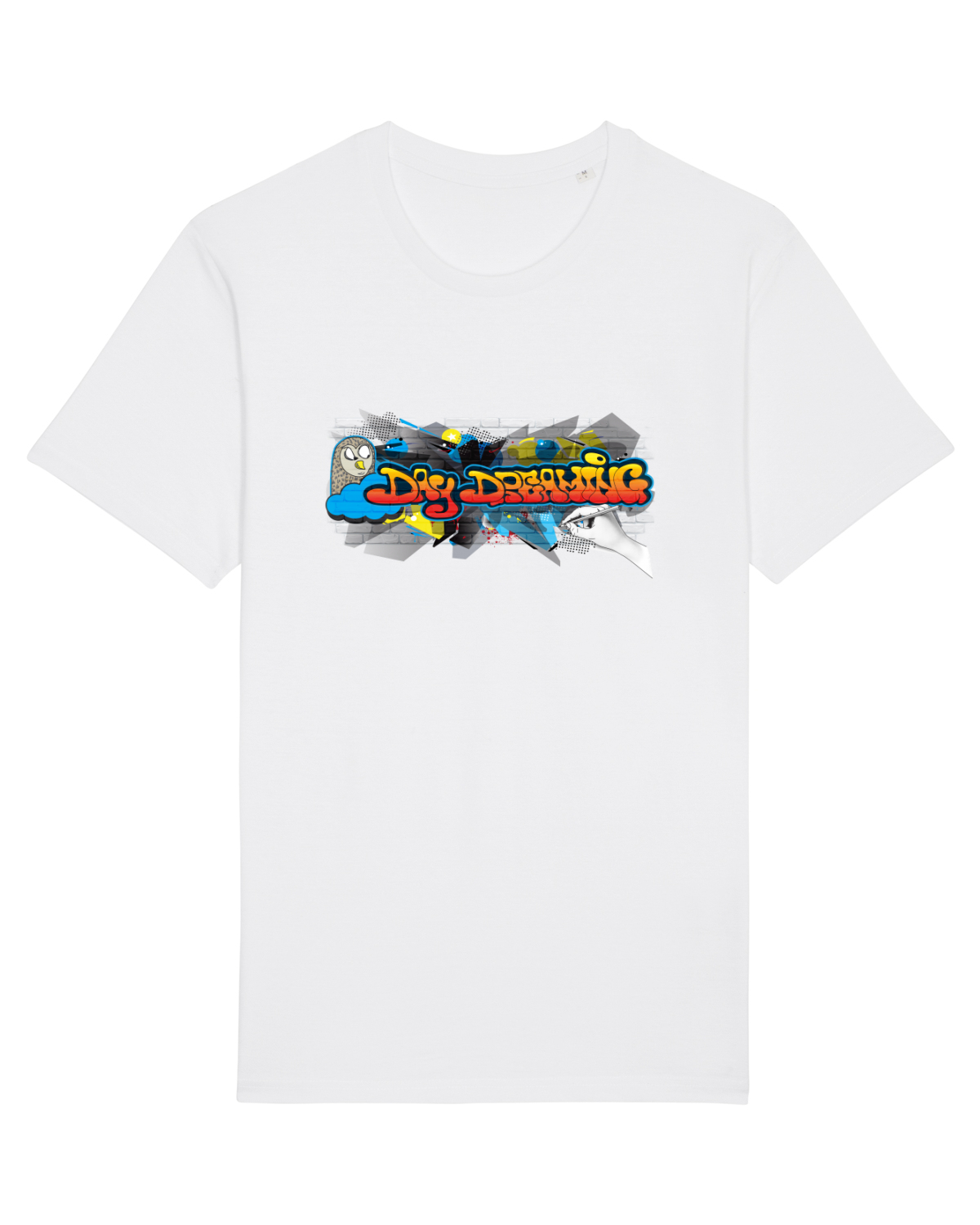 Tricou mânecă scurtă Unisex Rocker White