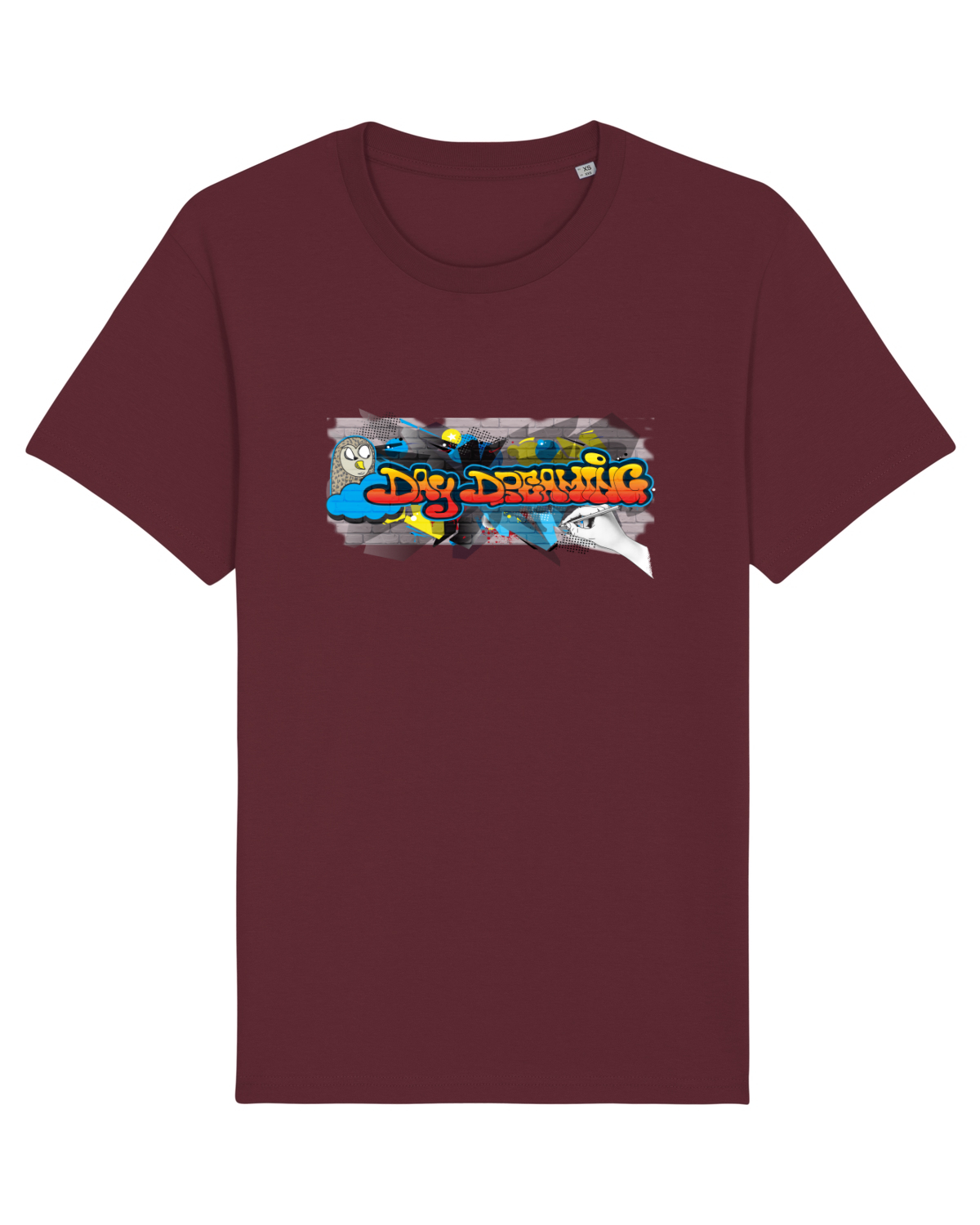 Tricou mânecă scurtă Unisex Rocker Burgundy