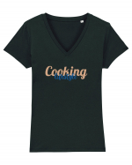 Cooking lifestyle Tricou mânecă scurtă guler V Damă Evoker