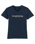 Scrapbooking lifestyle Tricou mânecă scurtă guler V Bărbat Presenter