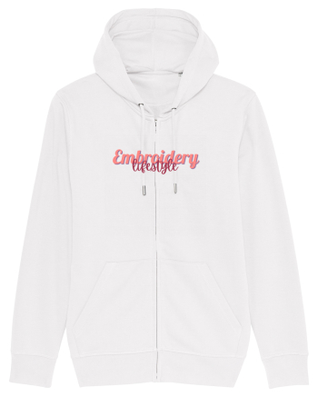 Embroidery lifestyle White