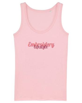 Embroidery lifestyle Cotton Pink