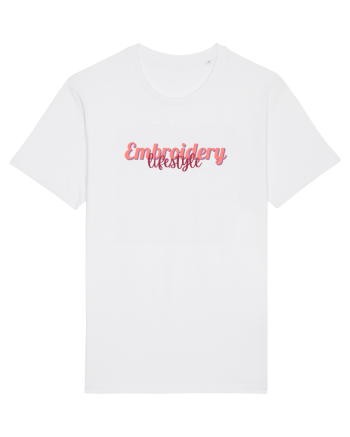 Embroidery lifestyle White