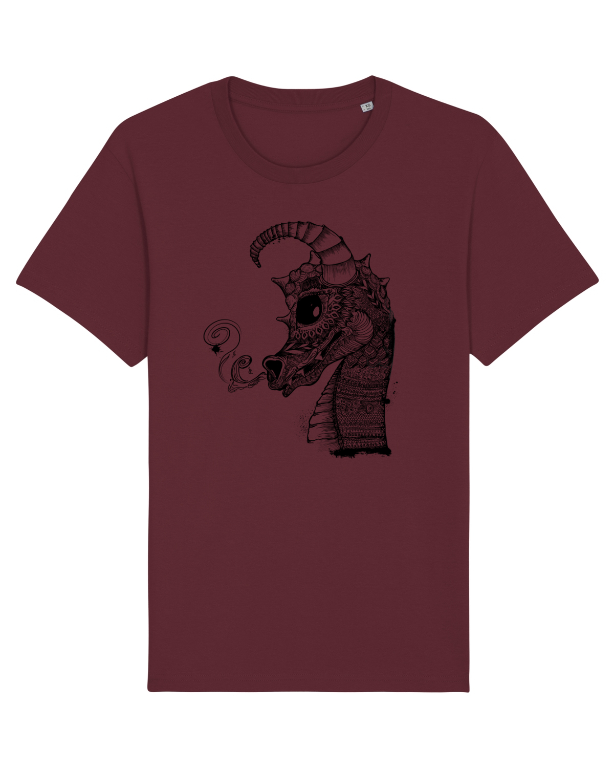 Tricou mânecă scurtă Unisex Rocker Burgundy