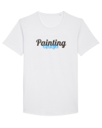 Painting lifestyle Tricou mânecă scurtă guler larg Bărbat Skater