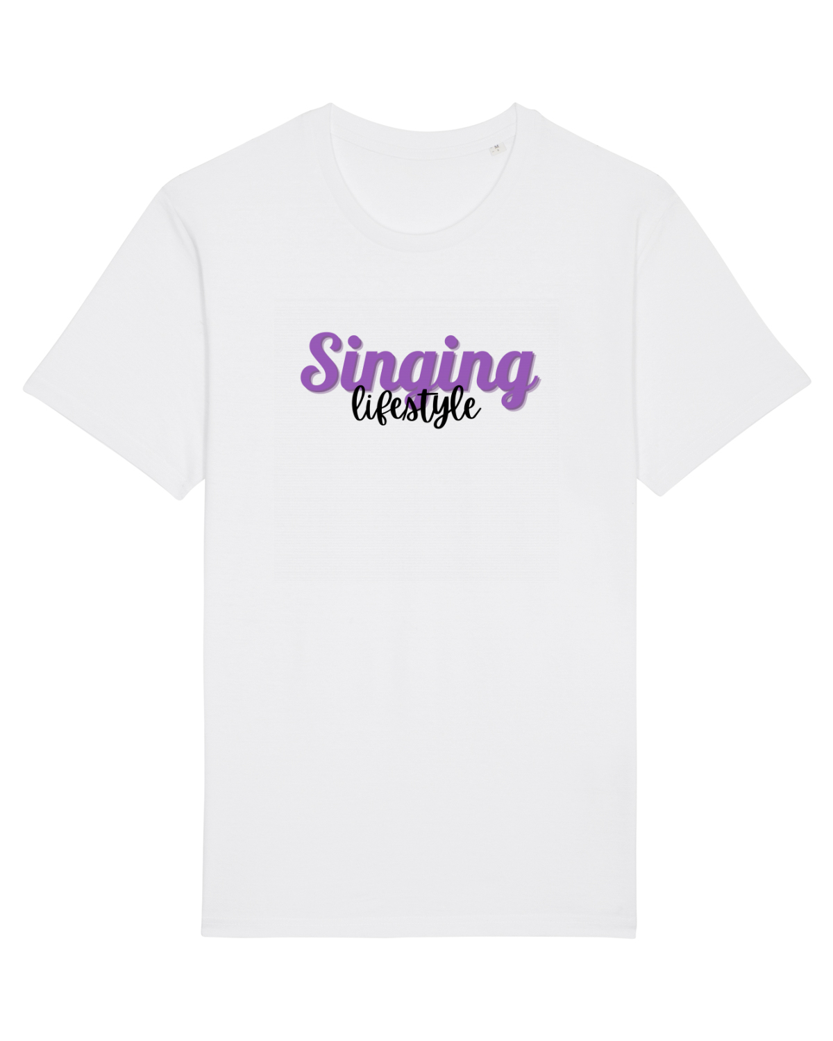Tricou mânecă scurtă Unisex Rocker White