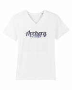 Archery lifestyle Tricou mânecă scurtă guler V Bărbat Presenter