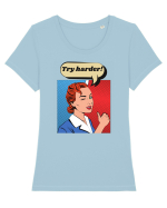 Retro Comic Book  Tricou mânecă scurtă guler larg fitted Damă Expresser