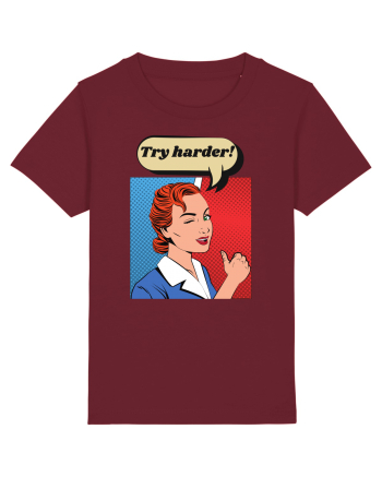 Retro Comic Book  Burgundy
