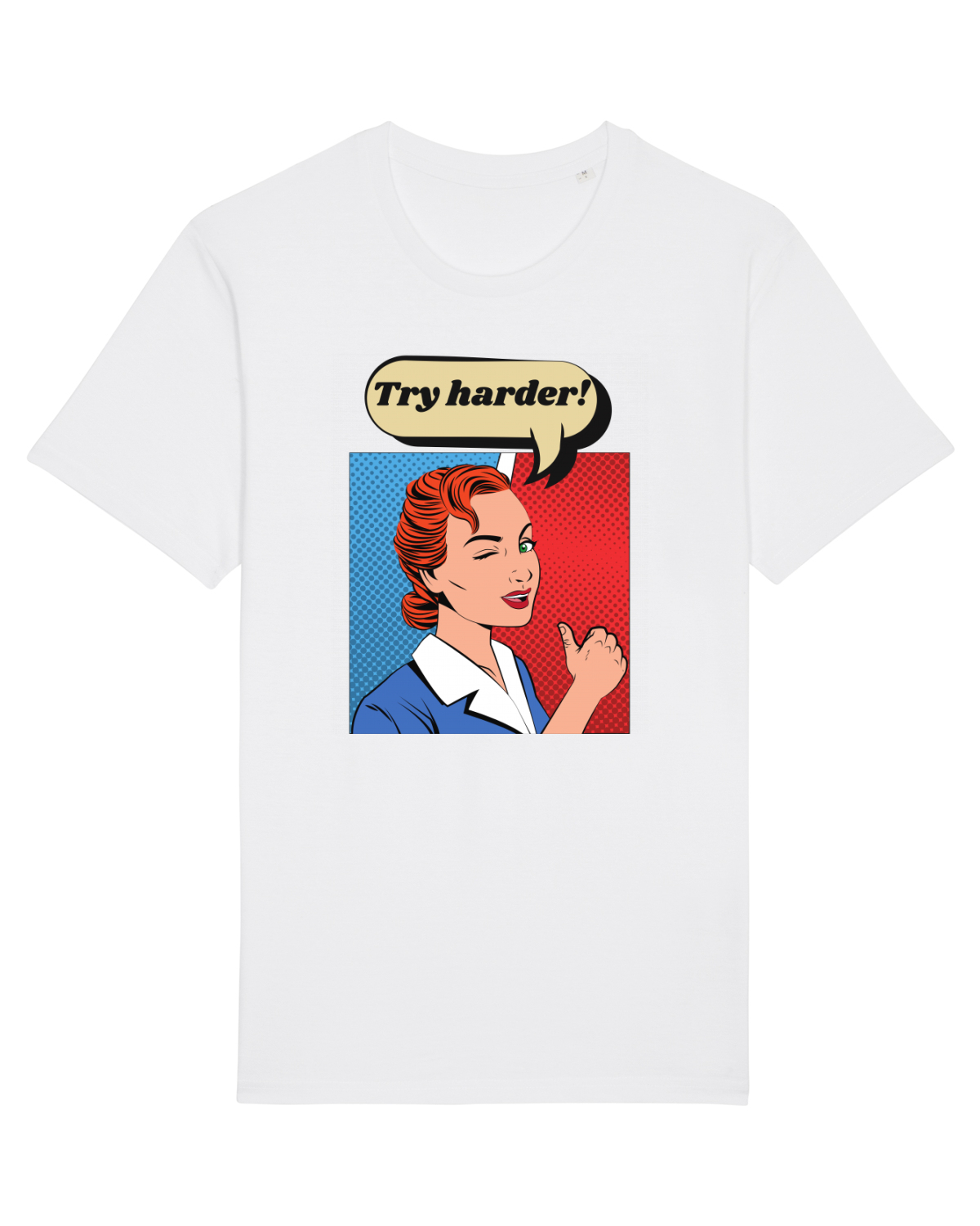 Tricou mânecă scurtă Unisex Rocker White