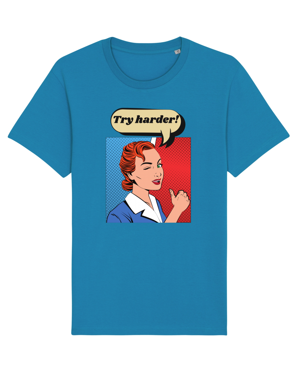 Tricou mânecă scurtă Unisex Rocker Azur
