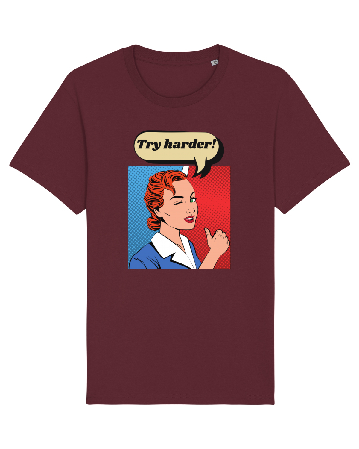 Tricou mânecă scurtă Unisex Rocker Burgundy