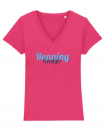 Running lifestyle Tricou mânecă scurtă guler V Damă Evoker