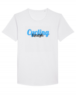 Cycling lifestyle Tricou mânecă scurtă guler larg Bărbat Skater