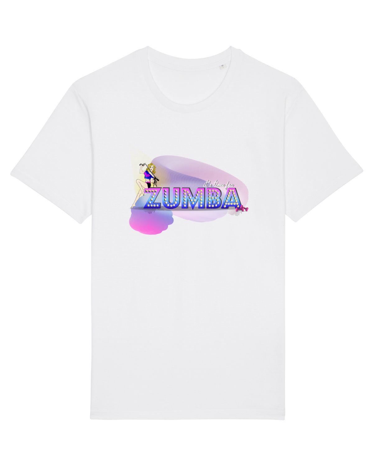 Tricou mânecă scurtă Unisex Rocker White