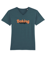 Baking lifestyle Tricou mânecă scurtă guler V Bărbat Presenter