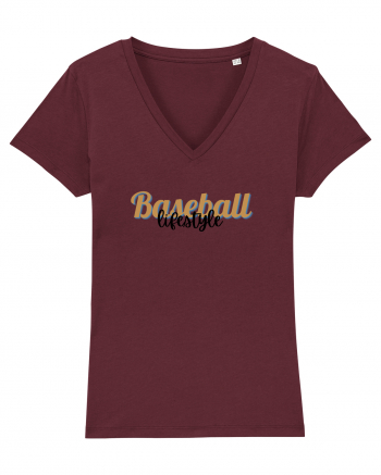 Baseball lifestyle Burgundy