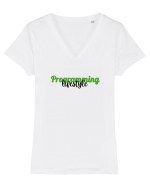 Programming lifestyle Tricou mânecă scurtă guler V Damă Evoker