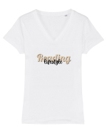 Reading lifestyle Tricou mânecă scurtă guler V Damă Evoker
