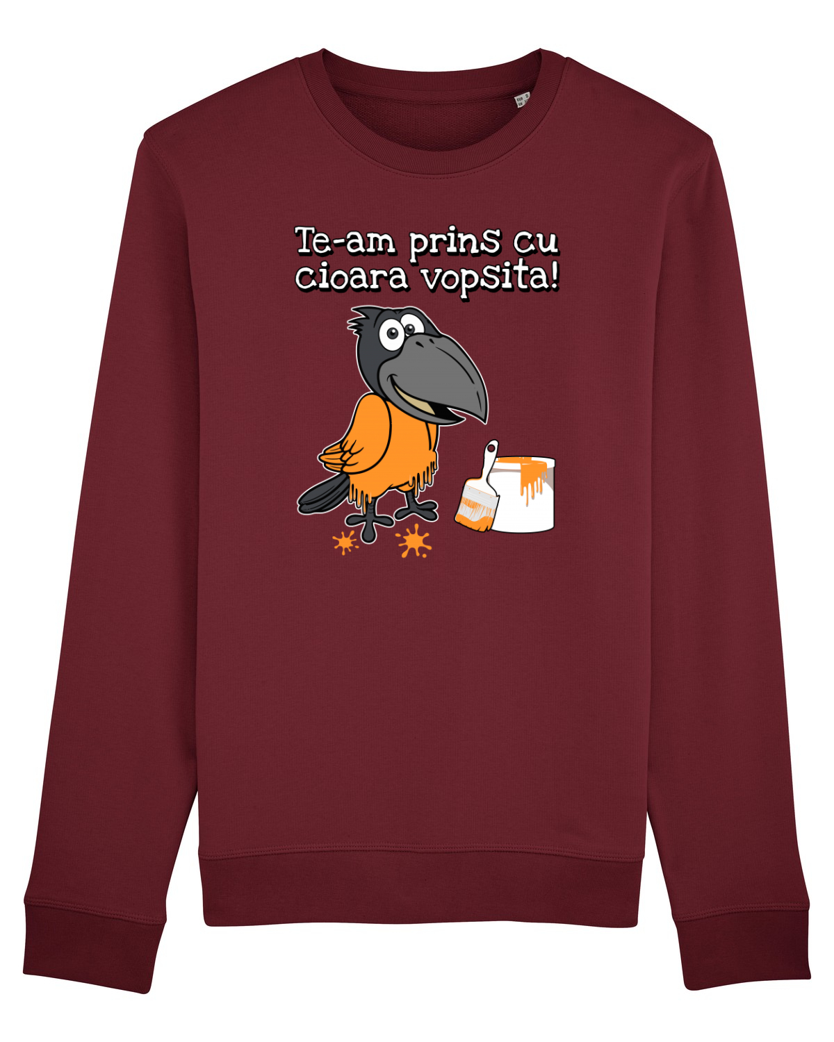 Bluză mânecă lungă Unisex Rise Burgundy