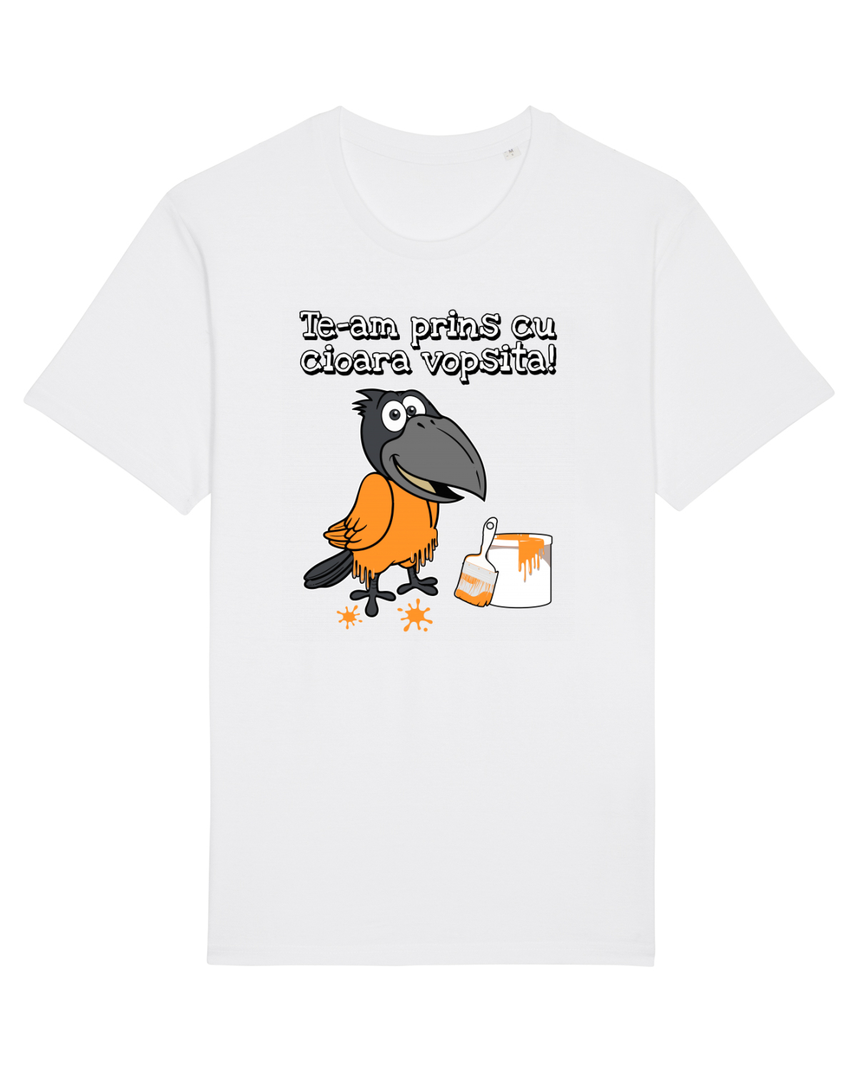 Tricou mânecă scurtă Unisex Rocker White