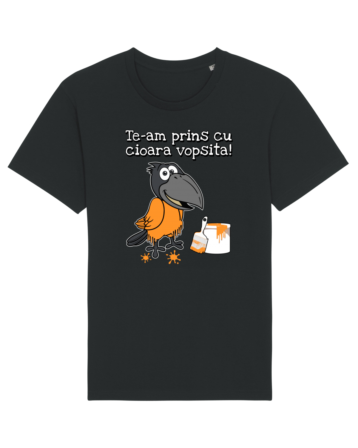 Tricou mânecă scurtă Unisex Rocker Black