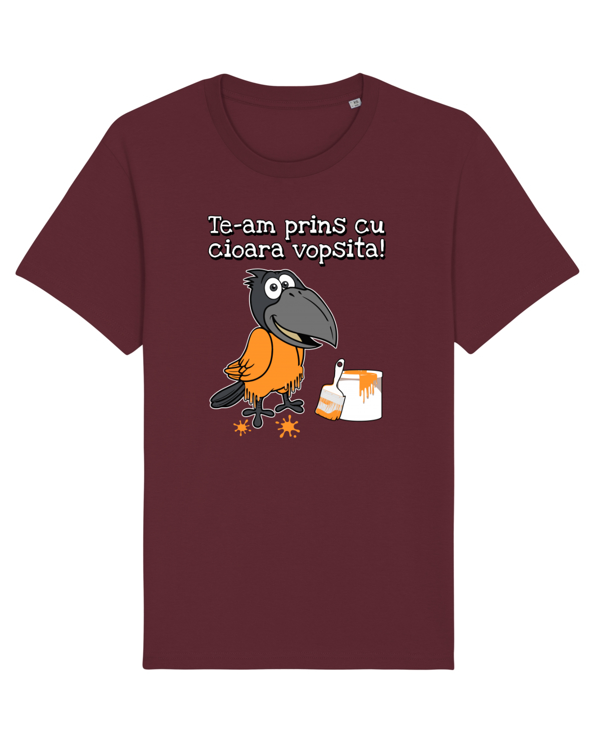 Tricou mânecă scurtă Unisex Rocker Burgundy