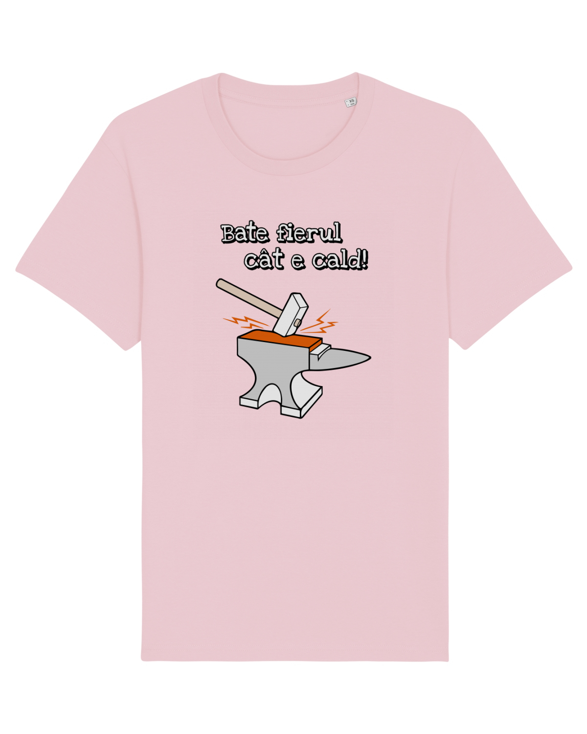 Tricou mânecă scurtă Unisex Rocker Cotton Pink