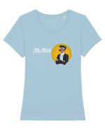 Mr. Mean portrait Tricou mânecă scurtă guler larg fitted Damă Expresser