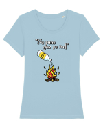 Nu pune gaz pe foc! Tricou mânecă scurtă guler larg fitted Damă Expresser