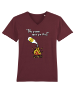 Nu pune gaz pe foc! Tricou mânecă scurtă guler V Bărbat Presenter