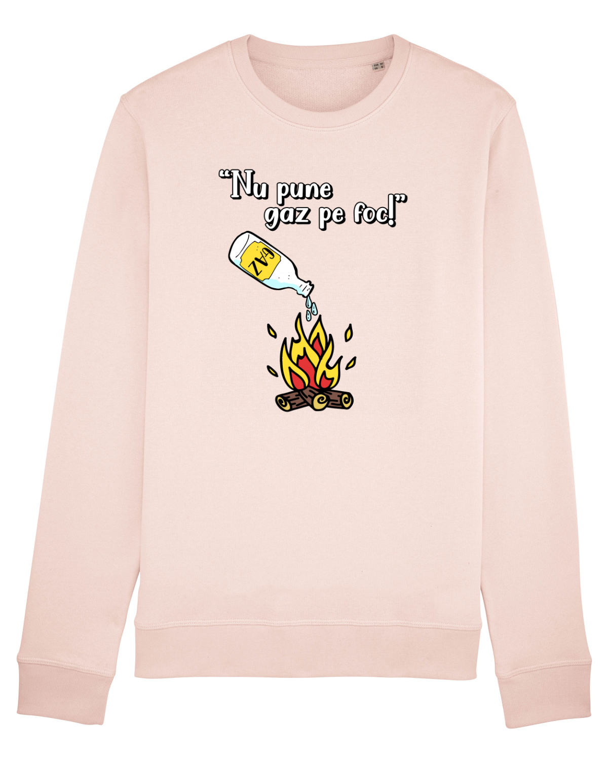 Bluză mânecă lungă Unisex Rise Candy Pink