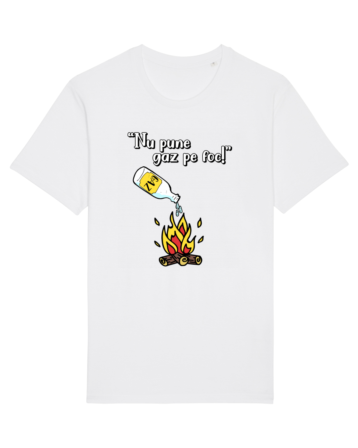 Tricou mânecă scurtă Unisex Rocker White