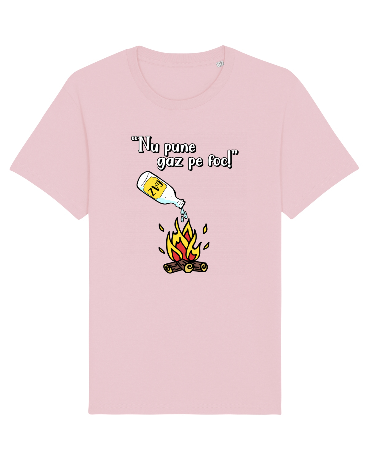 Tricou mânecă scurtă Unisex Rocker Cotton Pink