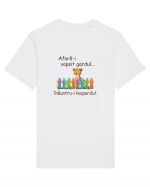 Afara-i vopsit gardul Tricou mânecă scurtă Unisex Rocker