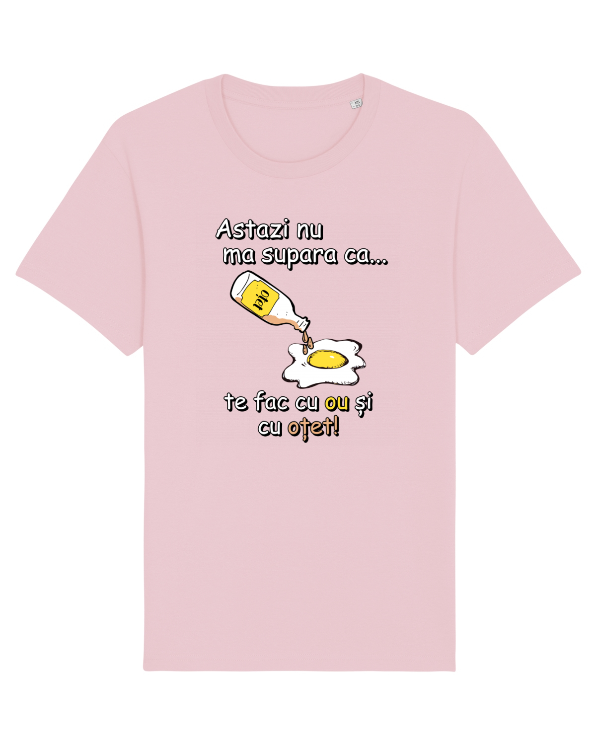 Tricou mânecă scurtă Unisex Rocker Cotton Pink