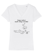 Dupa razboi... Tricou mânecă scurtă guler V Damă Evoker