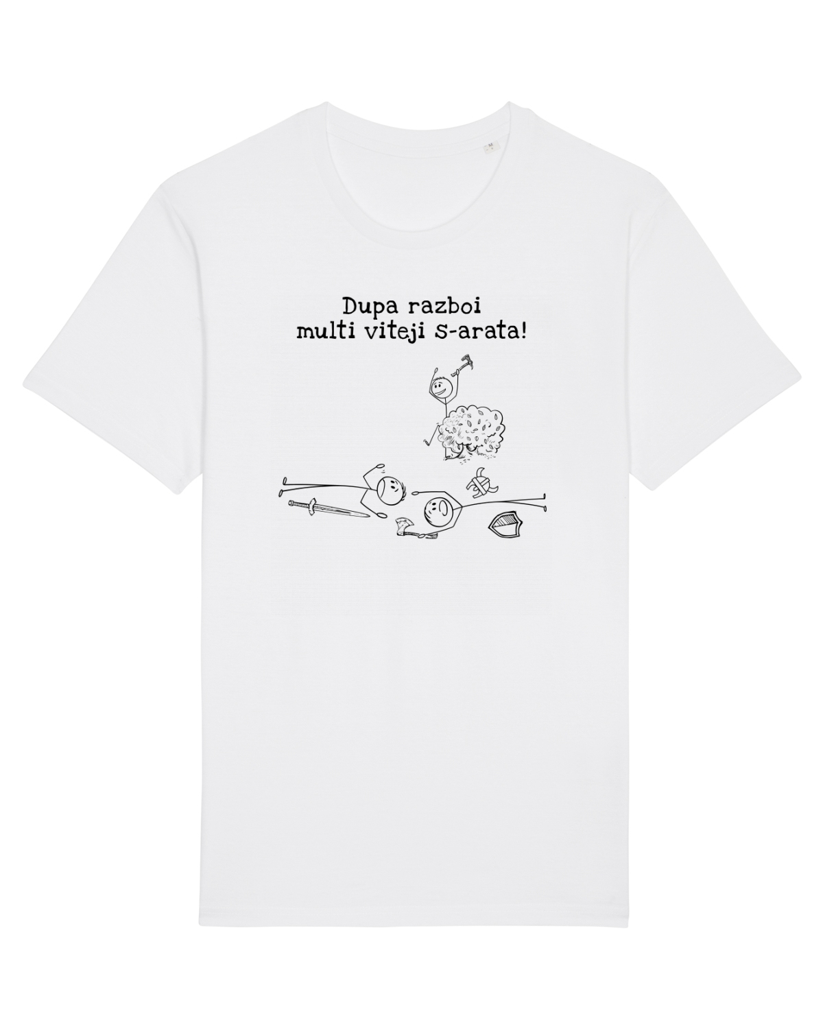 Tricou mânecă scurtă Unisex Rocker White