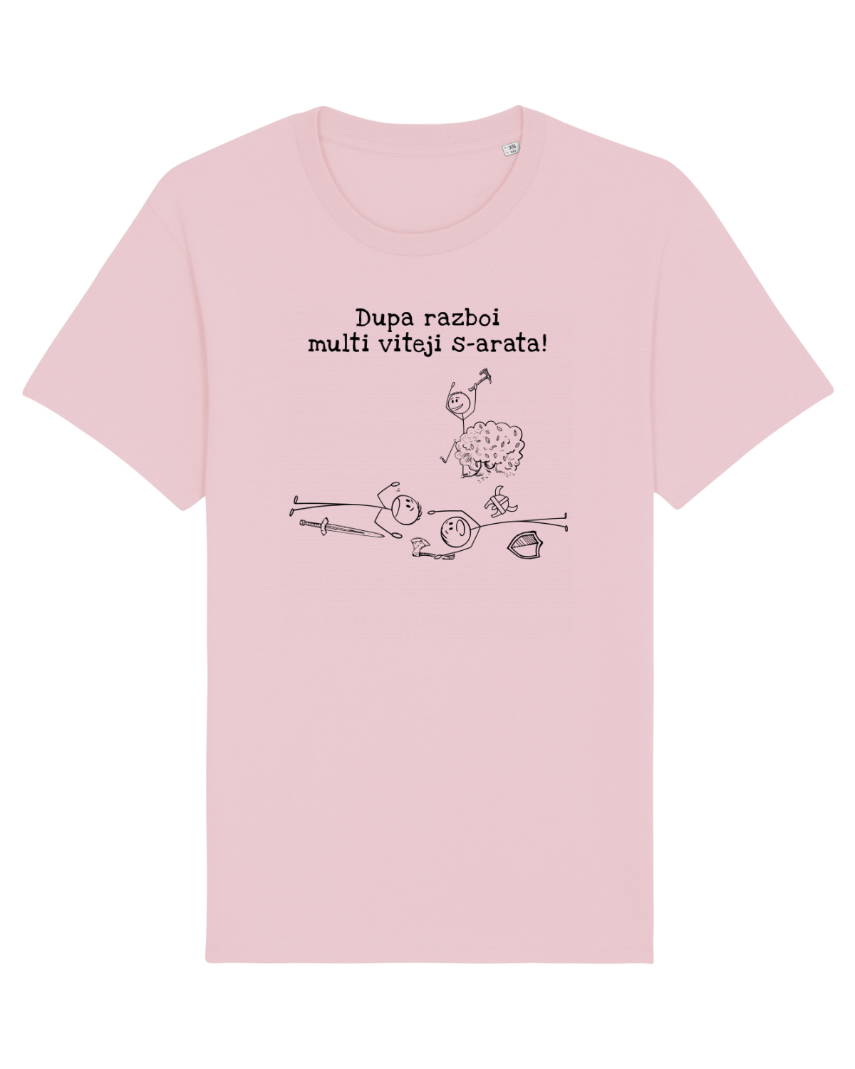 Tricou mânecă scurtă Unisex Rocker Cotton Pink