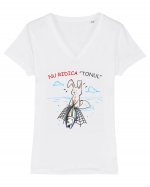 Nu ridica tonul Tricou mânecă scurtă guler V Damă Evoker