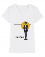 Mr. Mean Tricou mânecă scurtă guler V Damă Evoker