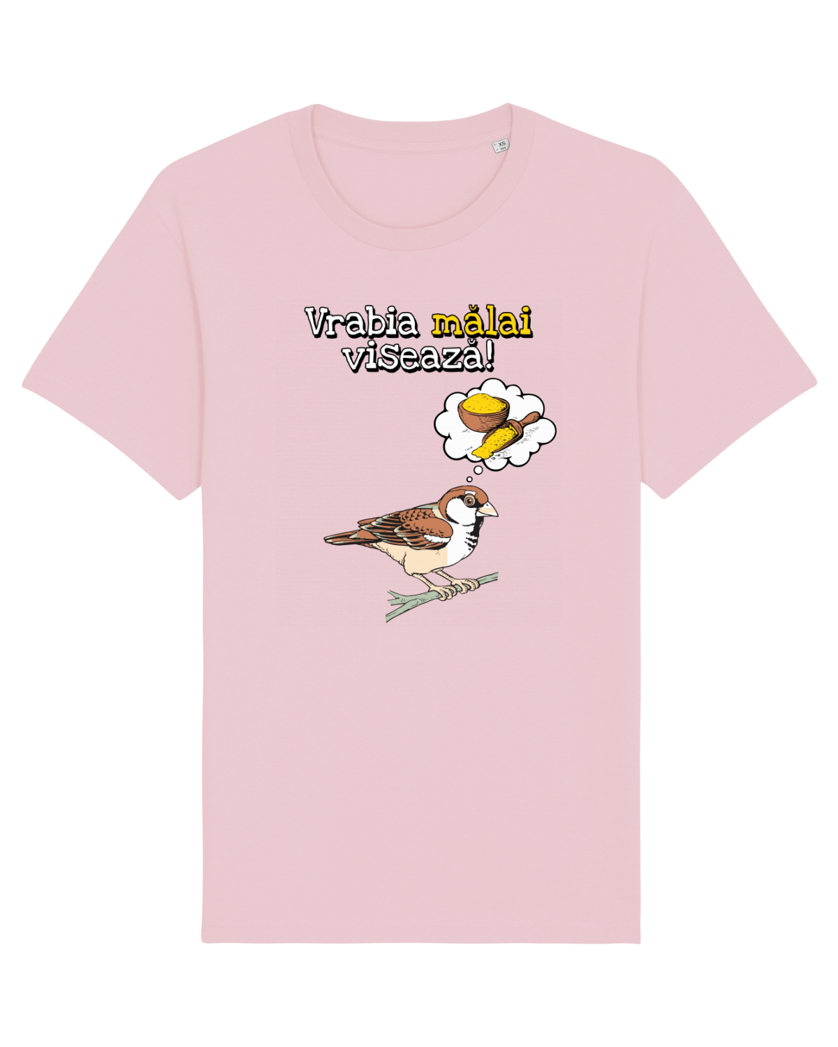 Tricou mânecă scurtă Unisex Rocker Cotton Pink