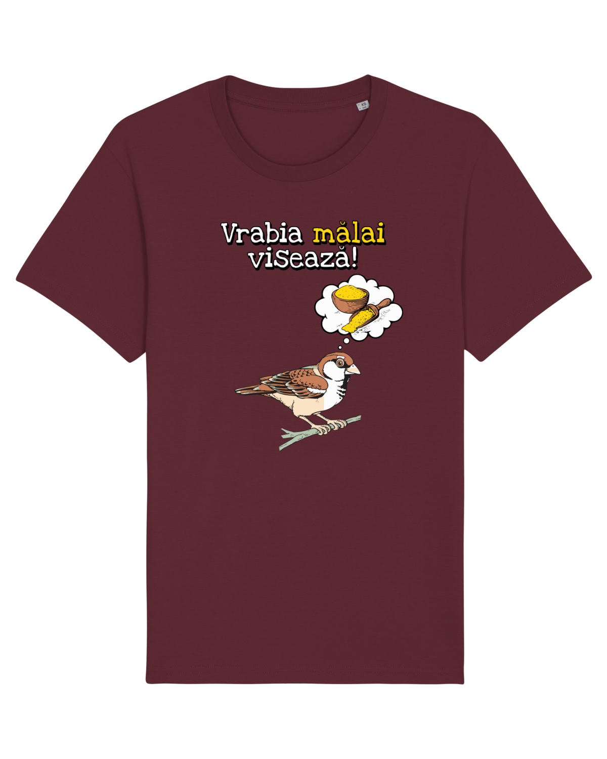 Tricou mânecă scurtă Unisex Rocker Burgundy