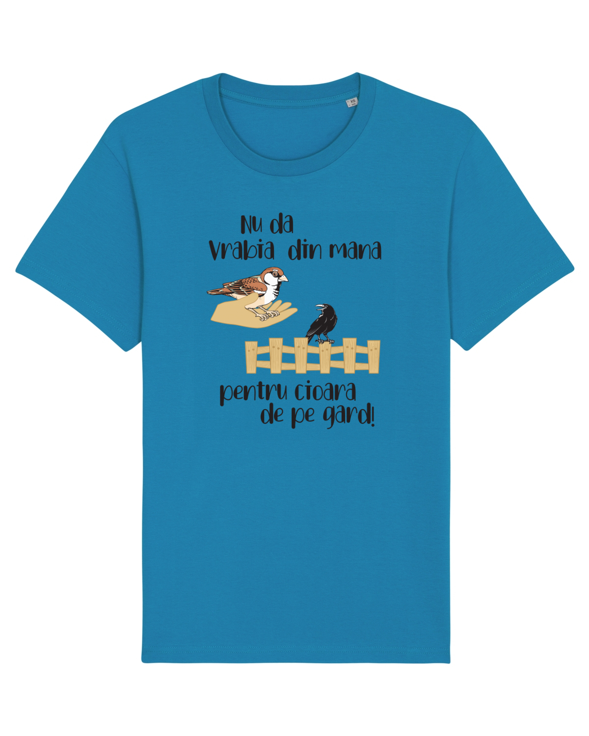 Tricou mânecă scurtă Unisex Rocker Azur