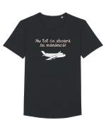 Nu tot ce zboara se mananca! Tricou mânecă scurtă guler larg Bărbat Skater