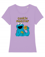 Cookie Monster Tricou mânecă scurtă guler larg fitted Damă Expresser